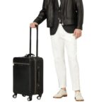 BRUNELLO CUCINELLI GRAINED CALFSKIN TROLLEY BAG