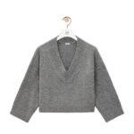 LOEWE CROPPED SWEATER IN WOOL BLEND