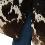 SAKS POTTS GIO COAT — BROWN WHITE COW