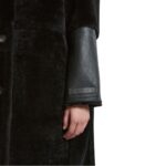 MARNI BLACK REVERSIBLE SHEARLING COAT
