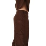 SAKS POTTS GREY PANTS — CHESTNUT