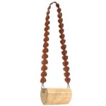 FENG CHEN WANG BLACK STRAP SMALL BAMBOO BAG