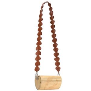 FENG CHEN WANG BLACK STRAP SMALL BAMBOO BAG