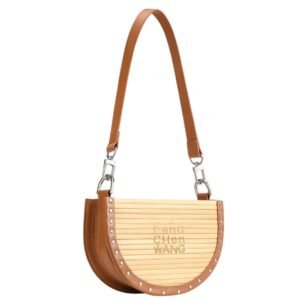 FENG CHEN WANG HALF ROUND BAMBOO BAG