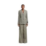 MARNI YELLOW CHECKED TECH WOOL JACKET