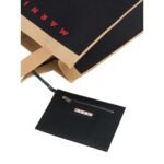 MARNI BLACK AND BEIGE JACQUARD SHOPPING BAG