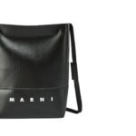 MARNI BLACK CROSSBODY BAG WITH SHOELACE STRAP