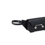 MARNI BLACK LEATHER TRUNKAROO CROSSBODY BAG