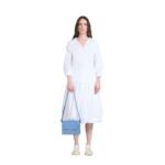 MARNI BLUE LEATHER TRUNKAROO MEDIUM SHOULDER BAG