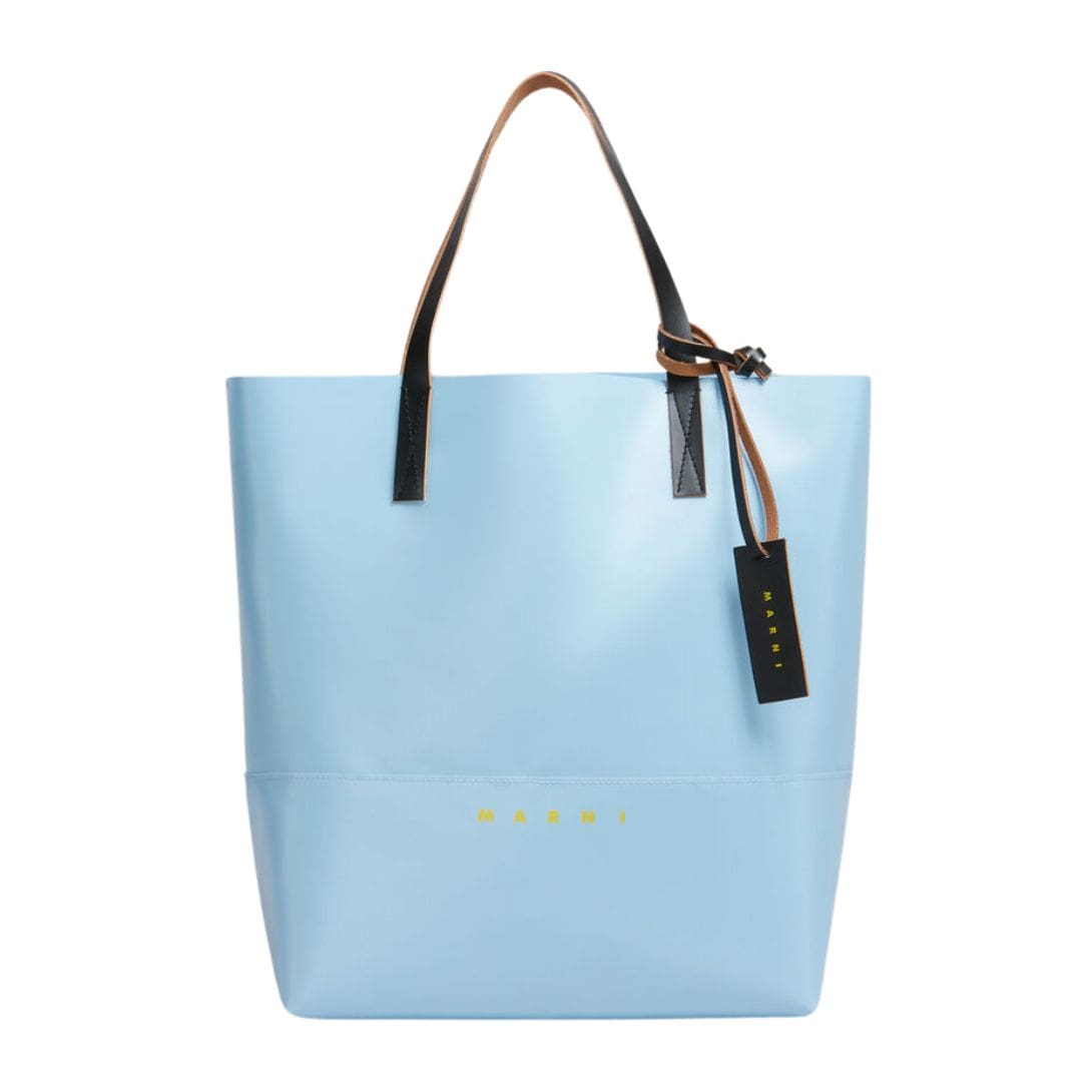 MARNI LIGHT BLUE OPEN SHOPPER WITH MARNI TAG