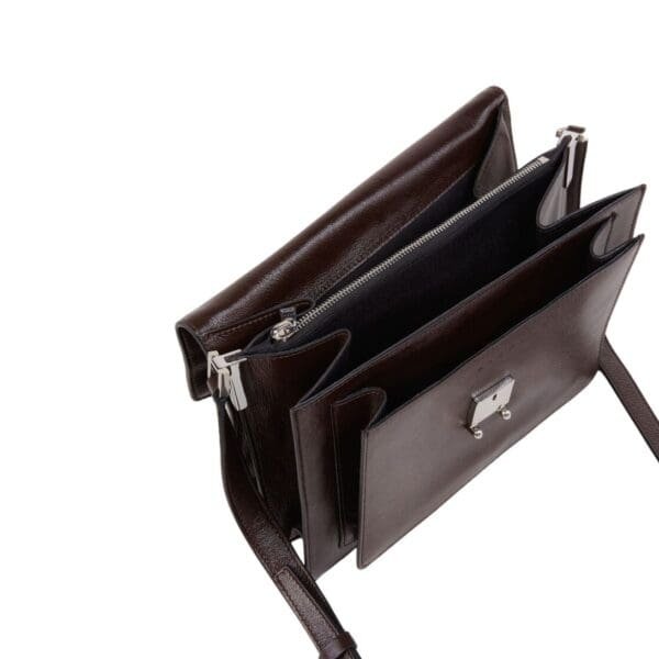 MARNI TRUNK SOFT LARGE BAG IN BROWN LEATHER
