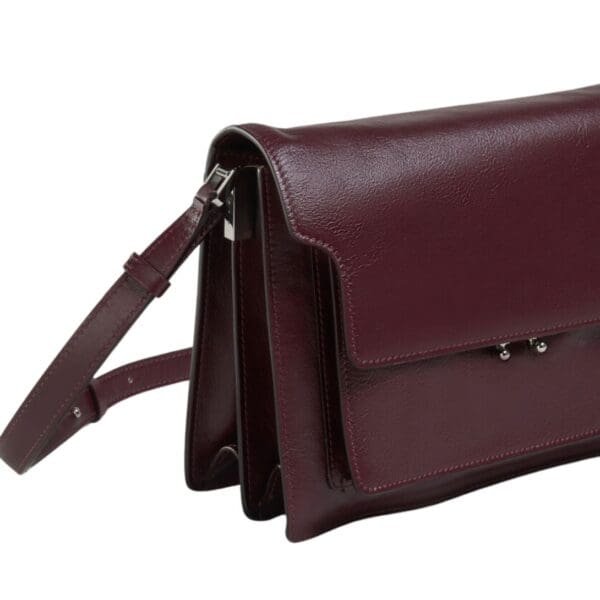 MARNI TRUNK SOFT LARGE BAG IN RED LEATHER
