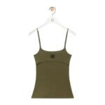 LOEWE ANAGRAM TANK TOP IN COTTON WITH STRAP