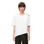 LOEWE ASYMMETRIC COTTON BLEND T SHIRT