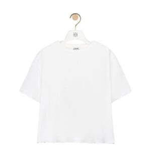 LOEWE BOXY FIT COTTON BLEND T SHIRT