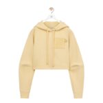 LOEWE CROPPED COTTON HOODIE