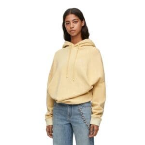 LOEWE DRAPED COTTON HOODIE