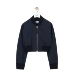 LOEWE COTTON AND SILK BOMBER JACKET