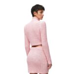 LOEWE CROP CARDIGAN IN TECHINAL KNIT