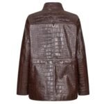 SAKS POTTS BABA JACKET BROWN CROCO