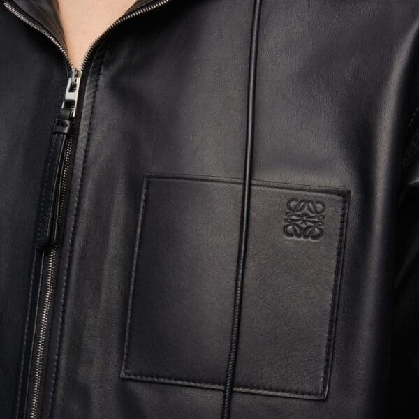 LOEWE HOODED JACKET IN NAPPA LAMBSKIN