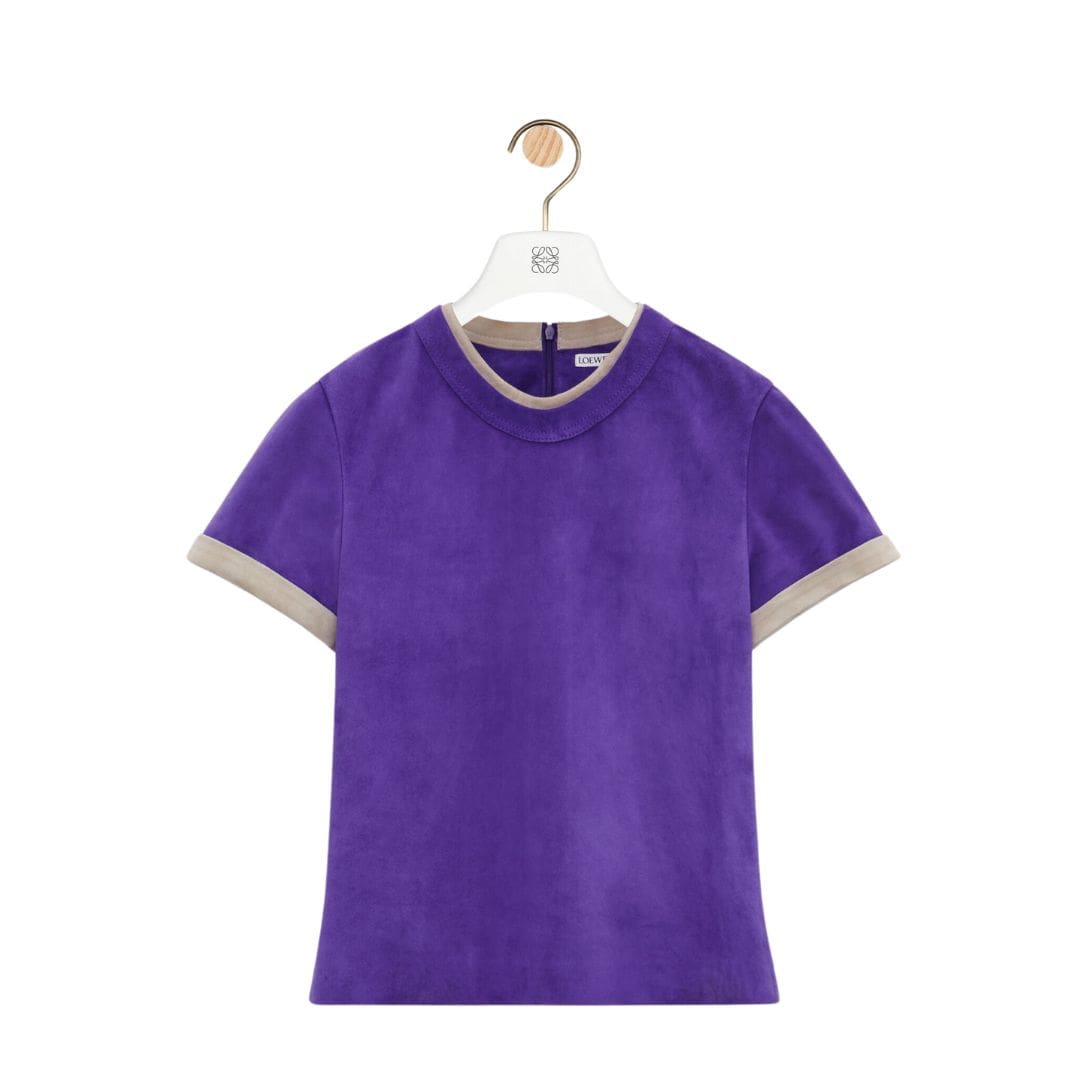 LOEWE TOP IN SUEDE CALFSKIN