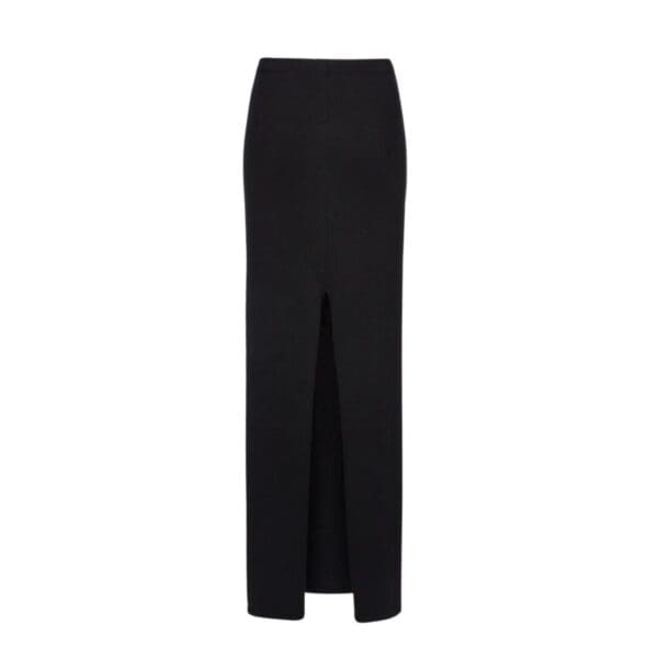 MAGDA BUTRYM KNITWEAR MAXI SKIRT IN BLACK