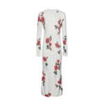 MAGDA BUTRYM ROSE DUSTER CARDIGAN IN WHITE PRINT
