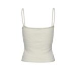 MAGDA BUTRYM MOHAIR BLEND KNIT TANK TOP IN CREAM