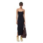 LOEWE ANAGRAM STRAPPY DRESS IN COTTON