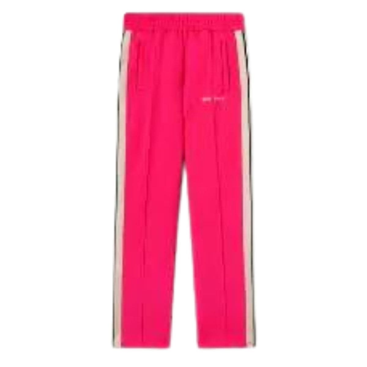 PALM ANGELS LOGO TRACK PANTS FLUO