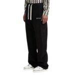 PALM ANGELS LOGO VELVET PANTS