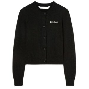 PALM ANGELS CLASSIC LOGO FITTED CARDIGAN