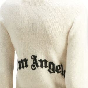 PALM ANGELS CURVED LOGO SWEATER