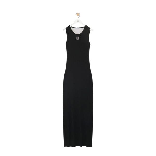 LOEWE ANAGRAM TANK DRESS IN COTTON