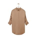 LOEWE CHAIN SHIRT DRESS IN SILK