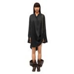 LOEWE CHAIN SHIRT DRESS IN SILK