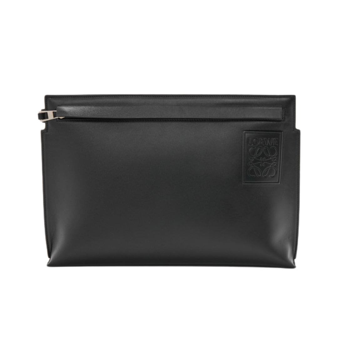 LOEWE T POUCH IN SATIN CALFSKIN 1 LOEWE T POUCH IN SATIN CALFSKIN