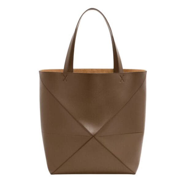 LOEWE XL PUZZLE FOLD TOTE BAG IN SHINY CALFSKIN