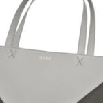 LOEWE XL PUZZLE FOLD TOTE BAG IN SHINY CALFSKIN