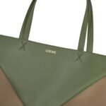 LOEWE XL PUZZLE FOLD TOTE BAG IN SHINY CALFSKIN
