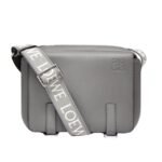 LOEWE XS MILITARY MESSENGER BAG IN SUPPLE SMOOTH CALFSKIN AND JACQUARD