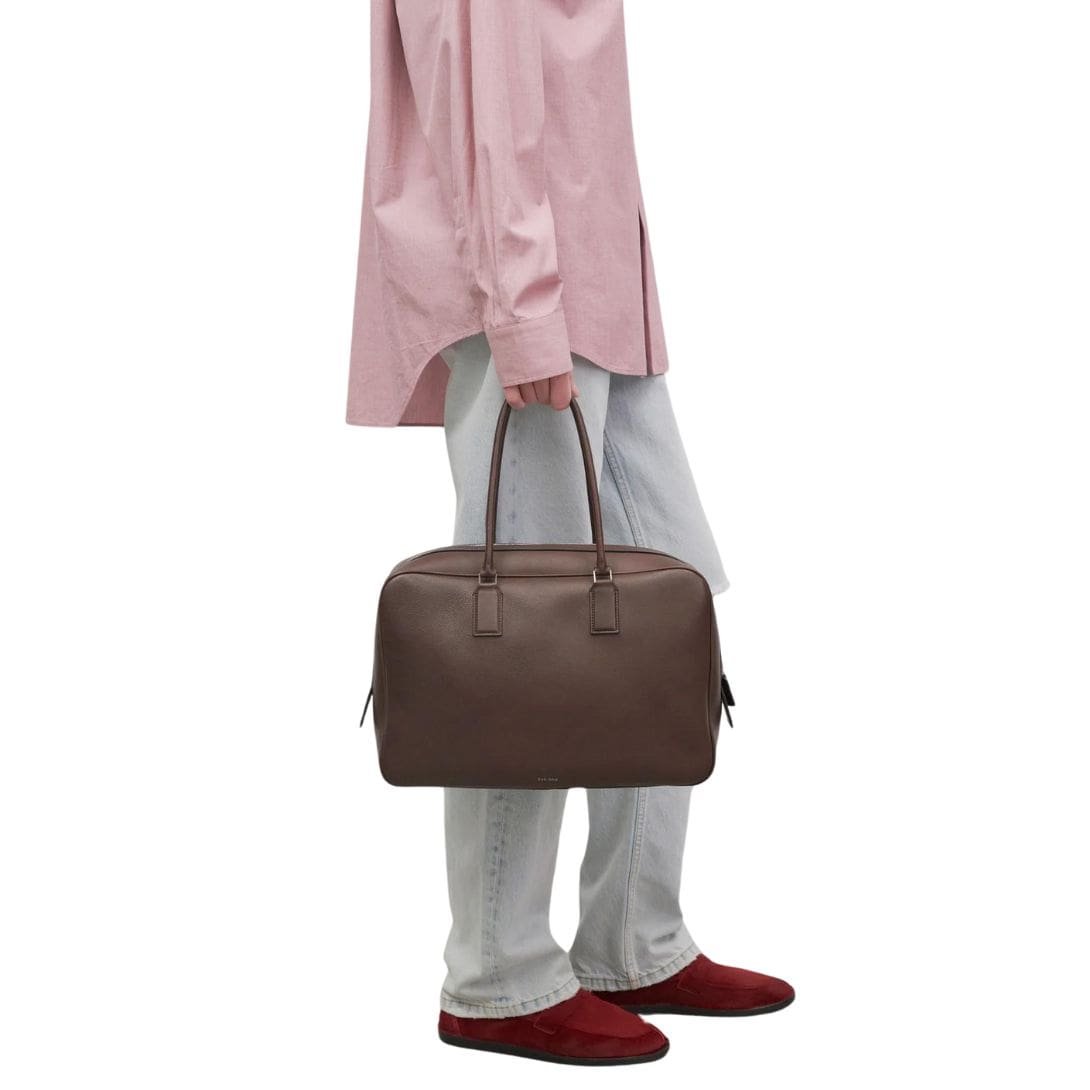 THE ROW DOMINO BAG IN LEATHER