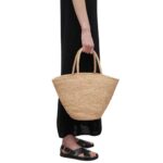 THE ROW EMILIE BAG IN RAFFIA
