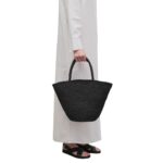 THE ROW EMILIE BAG IN RAFFIA