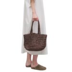 THE ROW ESTELLE BAG IN RAFFIA