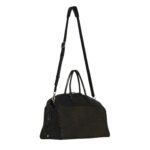 THE ROW GEORGE DUFFLE IN LEATHER AND DENIM