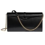 JOSEPH DUCLOS DIANE CLUTCH BAG IN LUMIERE LEATHER