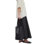 THE ROW LARGE NS PARK TOTE BAG IN LEATHER