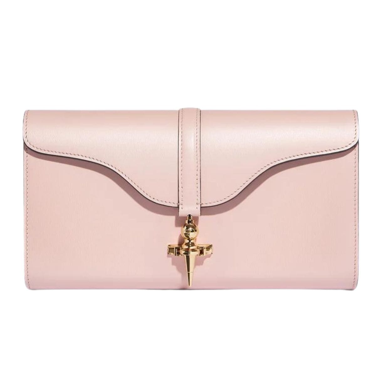 JOSEPH DUCLOS DIANE CLUTCH BAG IN LUMIERE LEATHER